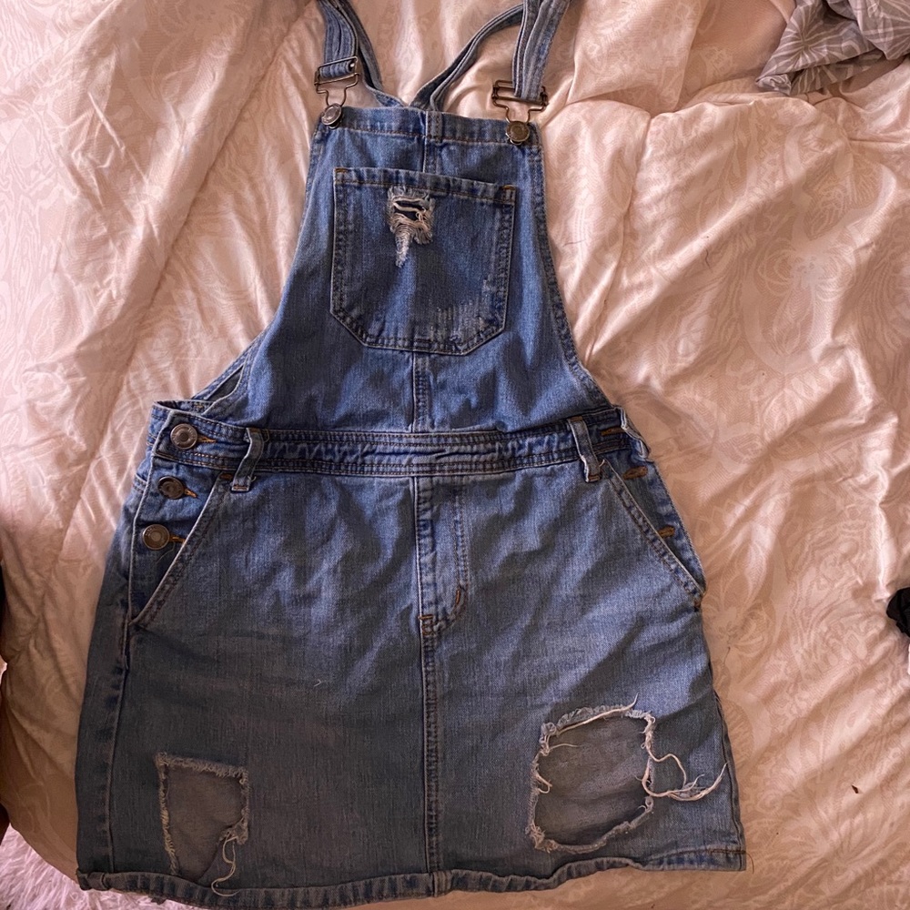 Jean skirt romper